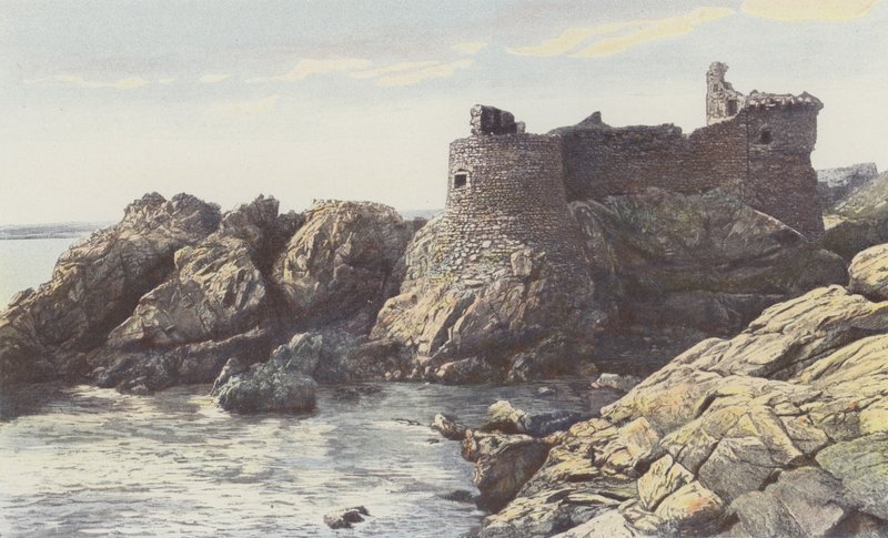 Ile Dyeu, Stary Zamek, SE Widok autorstwa French Photographer