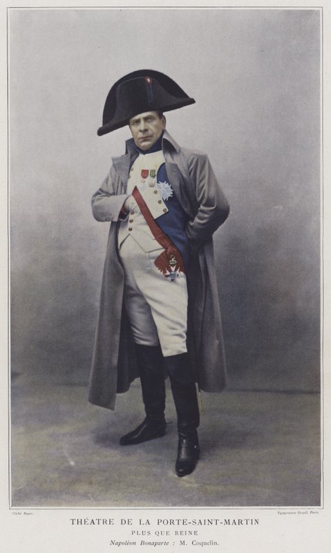 Jean Coquelin jako Napoleon w Plus que Reine (kolorowe zdjęcie) autorstwa French Photographer