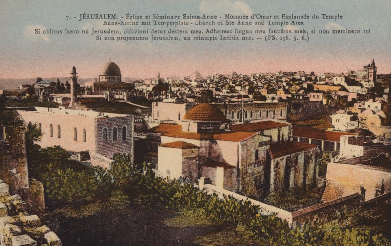 Jerozolima, kościół św. Anny i okolice świątyni autorstwa French Photographer