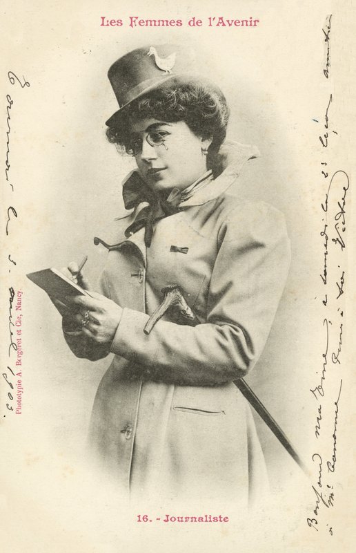 Dziennikarz, Kobieta Przyszłości autorstwa French Photographer