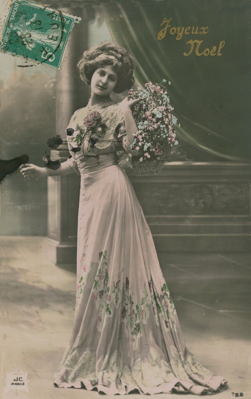 Wesołych Świąt. Pocztówka wysłana w 1913 roku. autorstwa French Photographer
