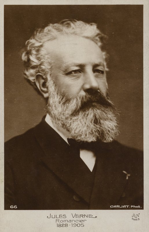 Jules Verne (1828-1905), francuski powieściopisarz autorstwa French Photographer