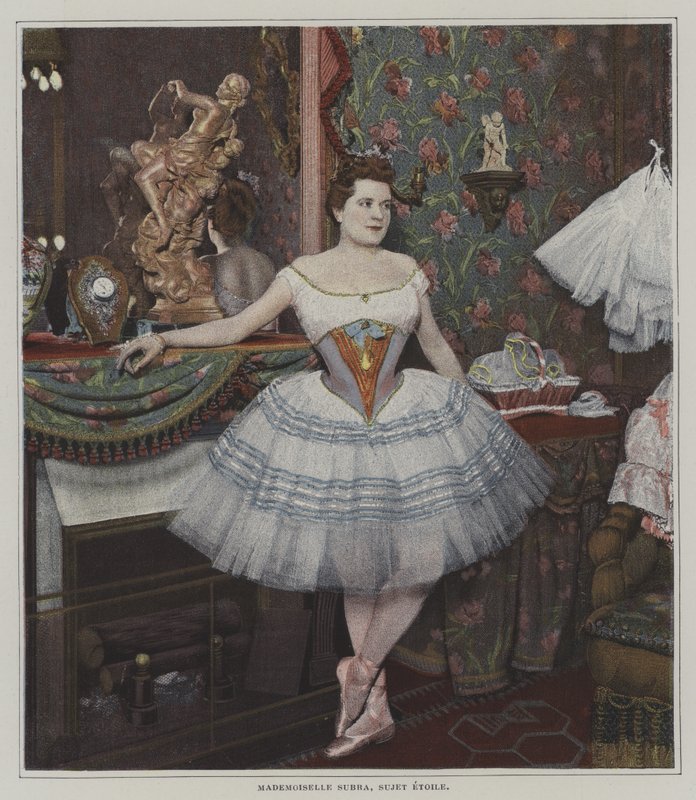 Julia Subra, włoska tancerka baletowa (zdjęcie kolorowe) autorstwa French Photographer