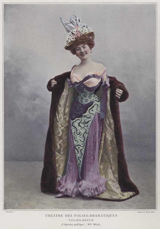 Juliette Mealy, francuska aktorka i piosenkarka (kolorowe zdjęcie) autorstwa French Photographer