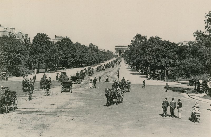 LAvenue du Bois-de-Boulogne, Bois de Boulogne Avenue (fotograwerowanie) autorstwa French Photographer