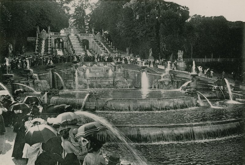 La Cascade le Jour des Grandes Eaux, Wodospad, Dzień Wodociągów (fotograwerowanie) autorstwa French Photographer