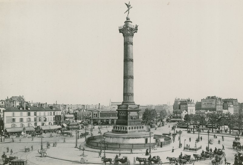 La Colonne de Juillet, Place de la Bastille, Kolumna Lipca, Miejsce Bastylii (fotografika) autorstwa French Photographer