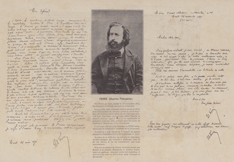 Komuna Paryska, Charles-Theophile Ferre (zdjęcie czarno-białe) autorstwa French Photographer