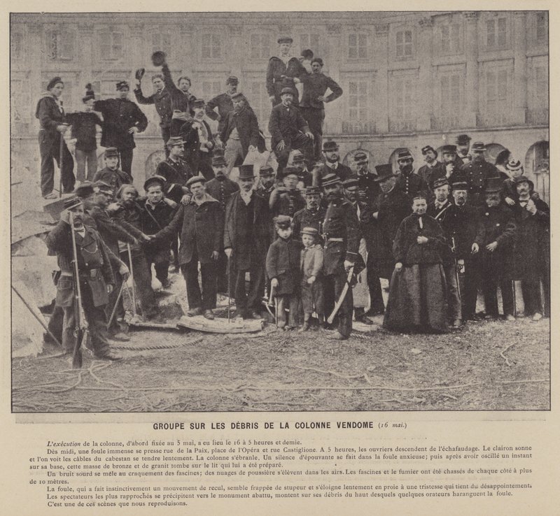 Komuna Paryska, Grupa ds. Gruzu Kolumny Vendome autorstwa French Photographer