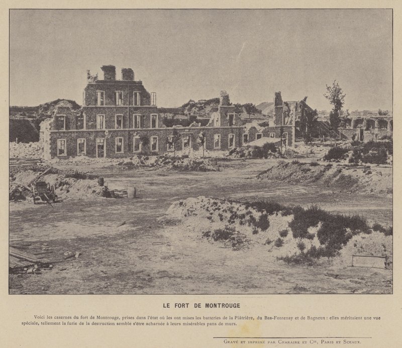 Komuna Paryska, Fort De Montrouge (zdjęcie czarno-białe) autorstwa French Photographer