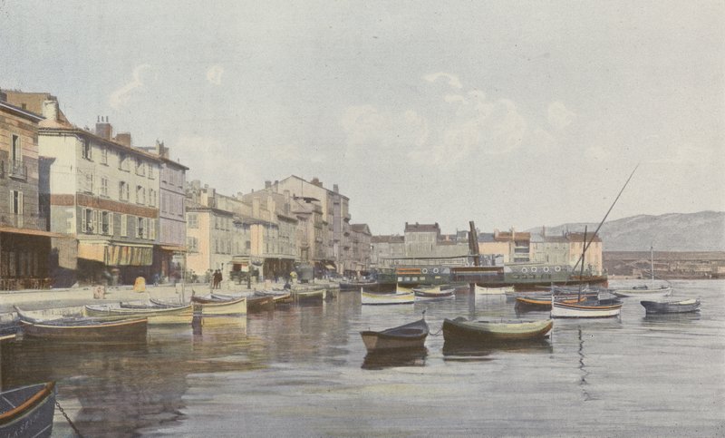 La Seyne, Widok z nabrzeża (Mała Rade Tulonu) autorstwa French Photographer