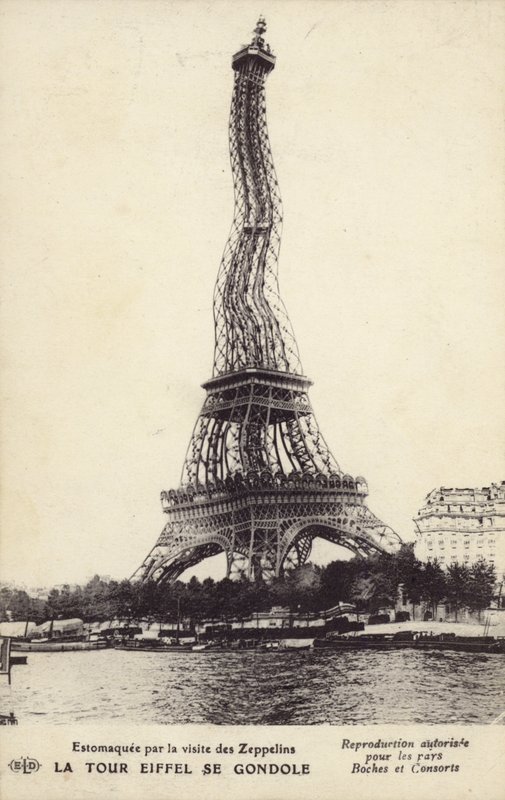 Wieża Eiffla zwija się autorstwa French Photographer