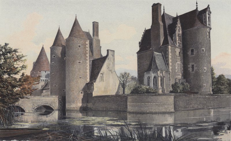 Lassay, Château du Moulin autorstwa French Photographer
