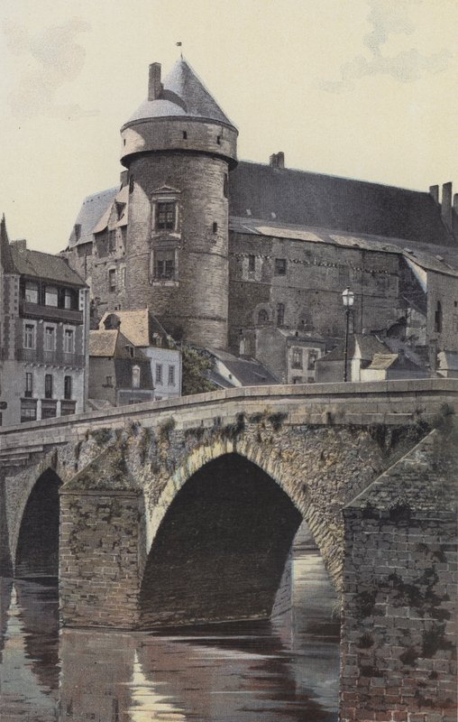 Laval, Stary Zamek autorstwa French Photographer