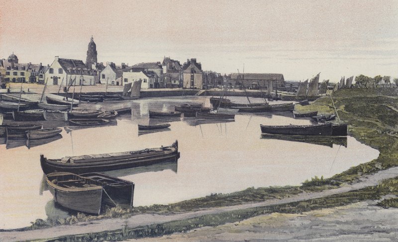 Le Croisic, port i basen Trat autorstwa French Photographer