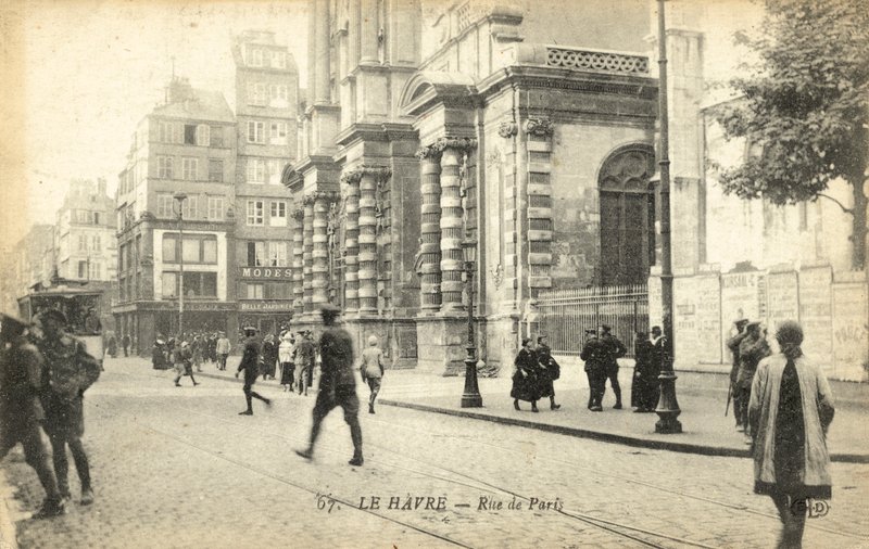 Le Havre, ulica Paryż autorstwa French Photographer