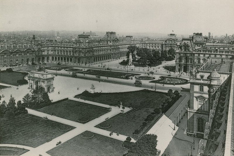 Le Nouveau Louvre, Nowy Luwr (fotograwiura) autorstwa French Photographer
