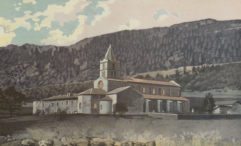 Leoncel, Widok opactwa, Cote N E autorstwa French Photographer