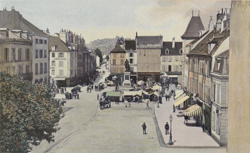 Lons-le-Saunier, Plac Wolności autorstwa French Photographer