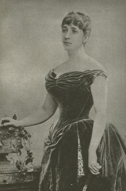 Madame Marguerite De Bonnemain, kochanka generała Boulangera (zdjęcie czarno-białe) autorstwa French Photographer