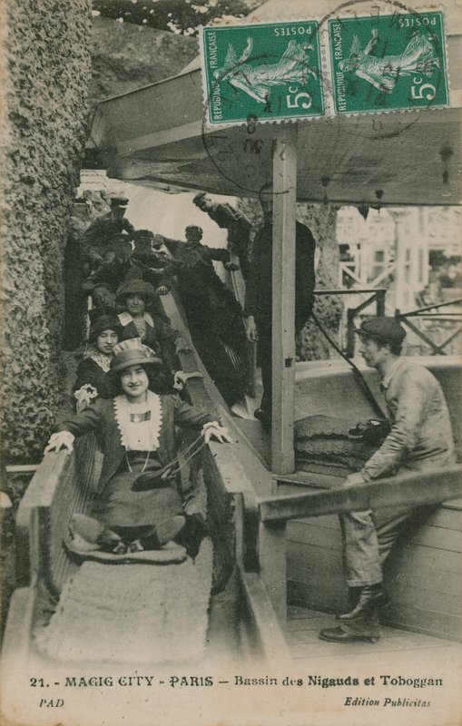 Magic City, Paryż, pocztówka wysłana 19 lipca 1913 autorstwa French Photographer