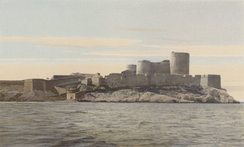 Marsylia, Chateau dIf, na wyspie o tej samej nazwie autorstwa French Photographer