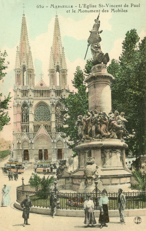 Marsylia, Leglist St-Vincent De Paul, Pomnik Mobiles autorstwa French Photographer