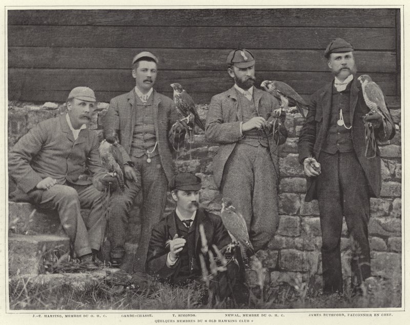 Członkowie klubu Old Hawking autorstwa French Photographer