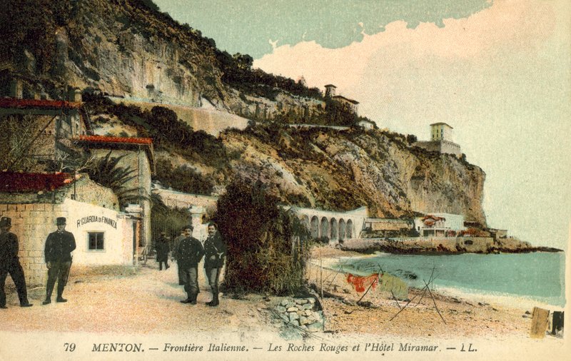 Menton, pogranicze włoskie autorstwa French Photographer