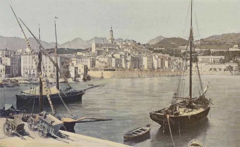 Menton, Port i Stare Miasto autorstwa French Photographer