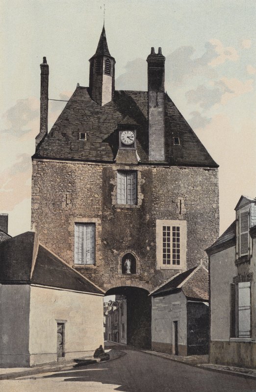 Meung, brama miejska, znana jako Porte d’Amont autorstwa French Photographer