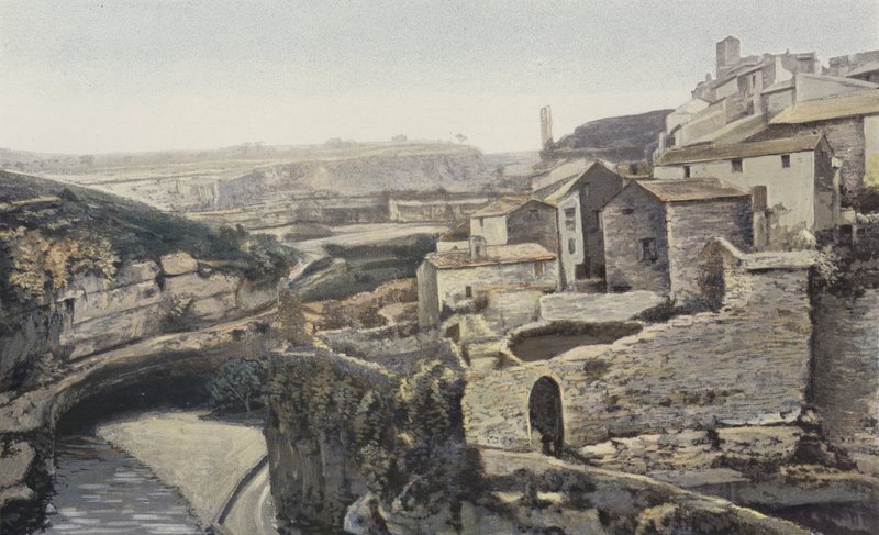 Minerve, Widok z brzegów Cesse autorstwa French Photographer