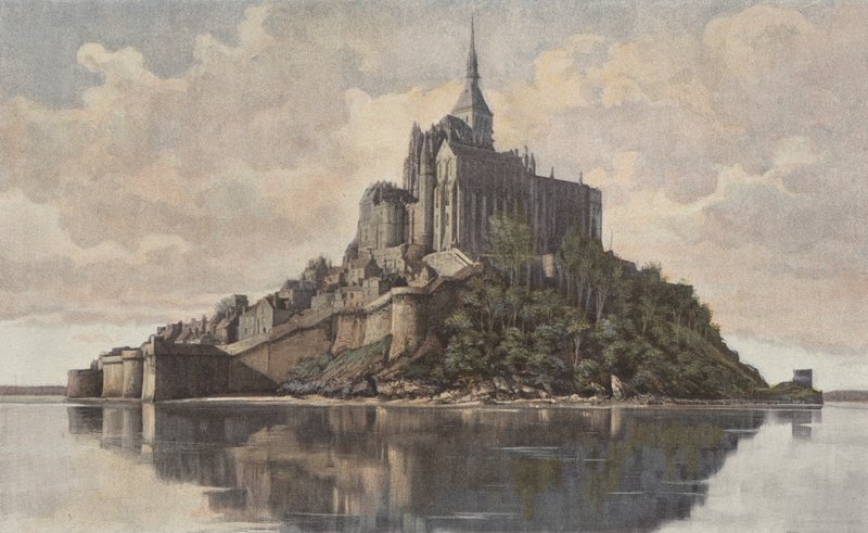 Mont Saint-Michel, Widok z S E autorstwa French Photographer