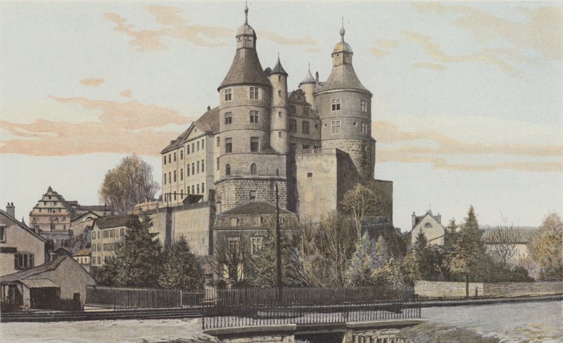 Montbeliard, Widok na zamek autorstwa French Photographer