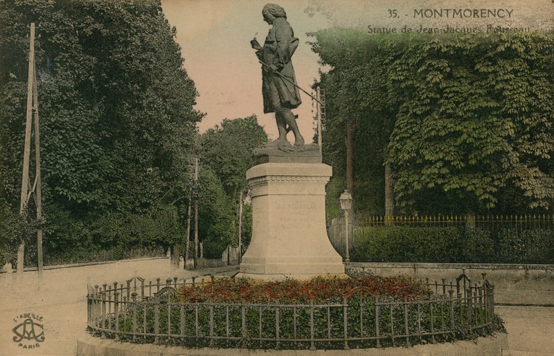 Montmorency - pomnik Jeana-Jacques