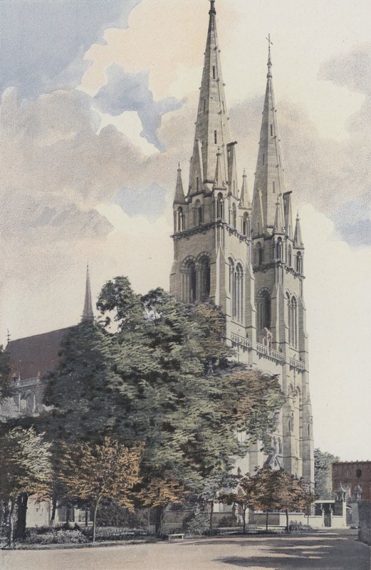 Moulins, Cathedrale, Fasada O autorstwa French Photographer