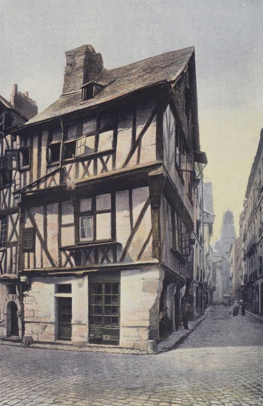 Nantes, Stare domy, rue de la Juiverie autorstwa French Photographer