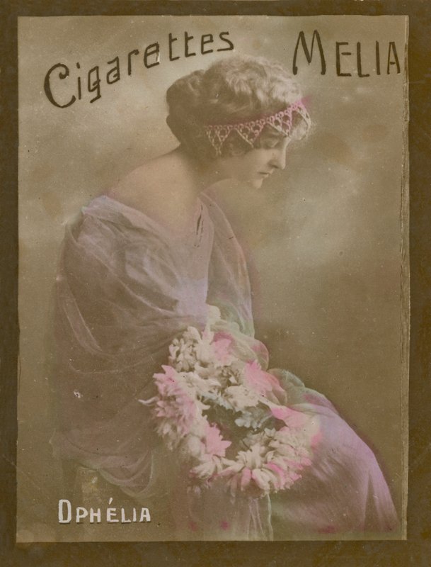 Ofelia, dziewczyna grająca postać Szekspira autorstwa French Photographer