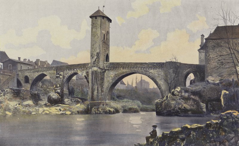Orthez, Most nad Gave de Pau autorstwa French Photographer