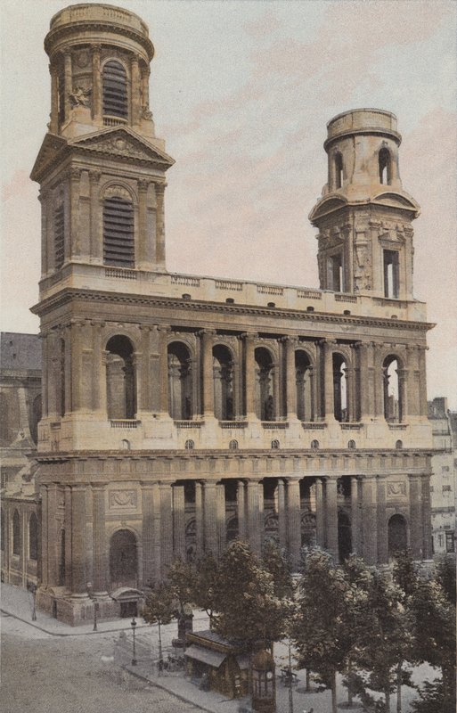 Paryż, kościół Saint-Sulpice autorstwa French Photographer
