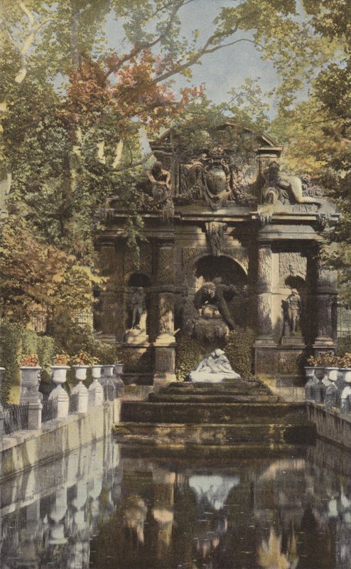 Paryż, Fontanna Medyceuszy w Ogrodzie Luksemburskim autorstwa French Photographer