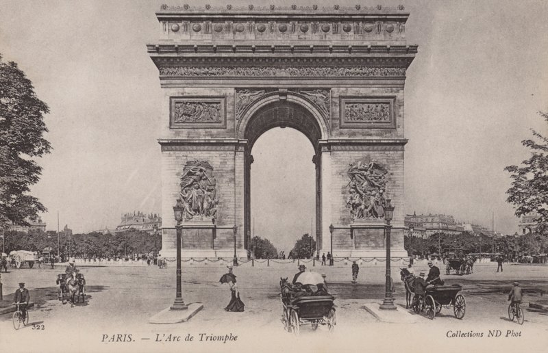 Paryż, Łuk Triumfalny autorstwa French Photographer