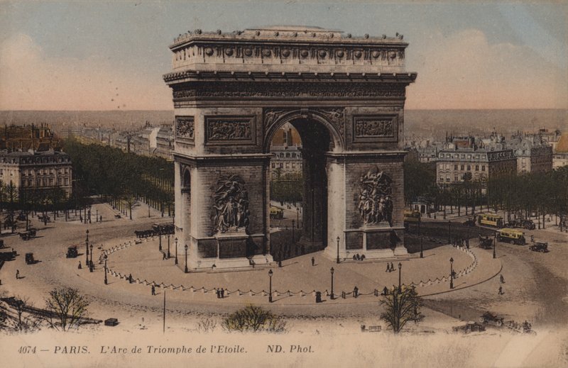 Paryż, Łuk Triumfalny Gwiazdy autorstwa French Photographer