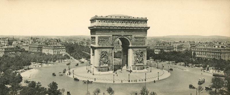 Paryż, Łuk Triumfalny, Grób Nieznanego Żołnierza i Place de lEtoile, Łuk Triumfalny? autorstwa French Photographer