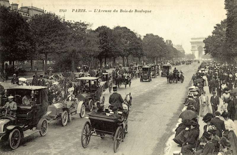 Paryż, Avenue Du Bois De Boulogne autorstwa French Photographer