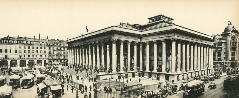 Paryż, La Bourse, Giełda autorstwa French Photographer