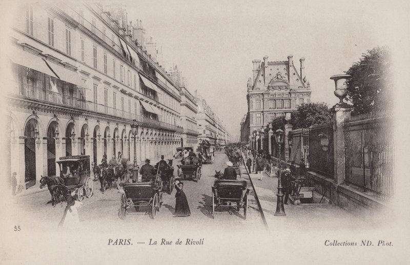 Paryż, Rue De Rivoli autorstwa French Photographer
