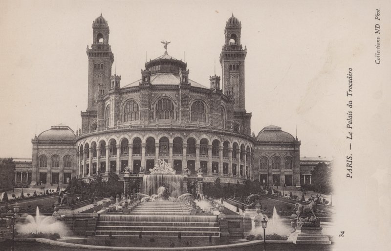 Paryż, Pałac Trocadero autorstwa French Photographer