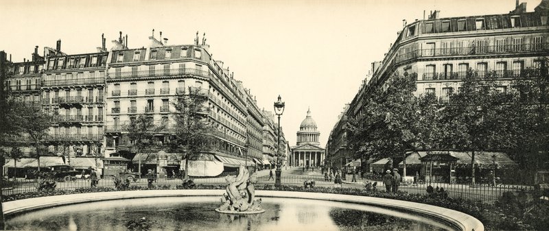 Paryż, Panteon i ulica Soufflot, Panteon i ulica Soufflot autorstwa French Photographer