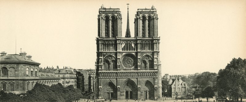 Paryż, Notre Dame, Kościół Notre Dame autorstwa French Photographer
